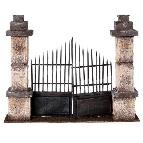 Gate with columns for Nativity Scene with 10-12 cm characters 1
