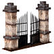Portal com colunas miniatura para presépio com figuras altura média 10-12 cm s3