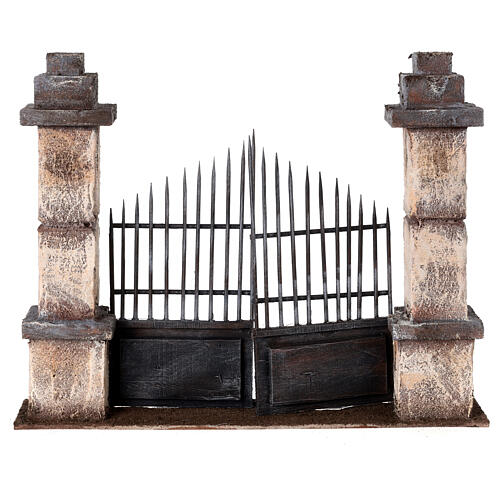 Gate with columns for nativity scene 10-12 cm 1