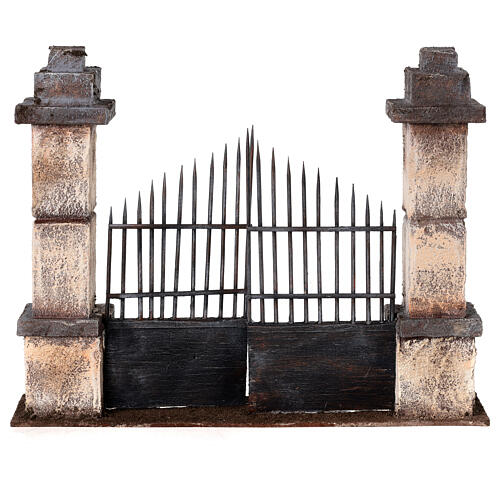 Gate with columns for nativity scene 10-12 cm 4