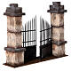 Gate with columns for nativity scene 10-12 cm s3