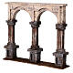Colonnato 2 archi base legno presepi 10 cm s2