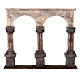 Colonnato 2 archi base legno presepi 10 cm s4
