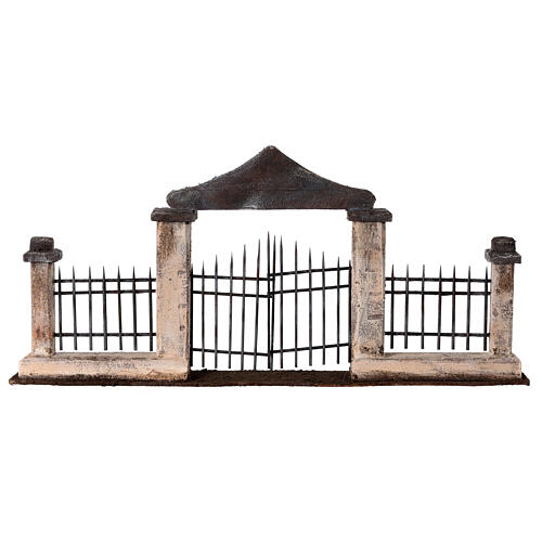 Fixed gate with columns for Nativity Scene with 10 cm characters 1