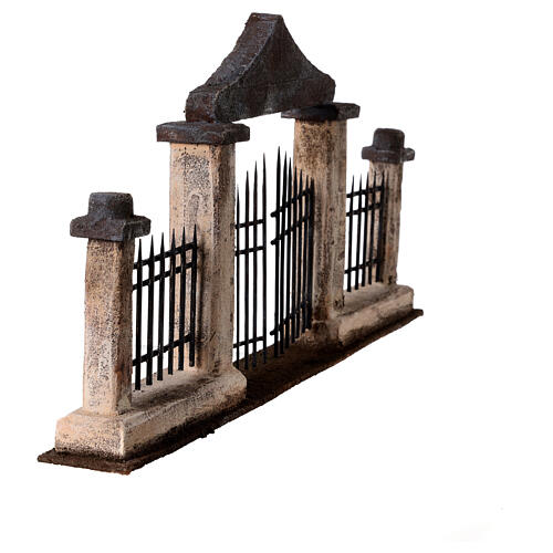 Fixed gate with columns for Nativity Scene with 10 cm characters 5