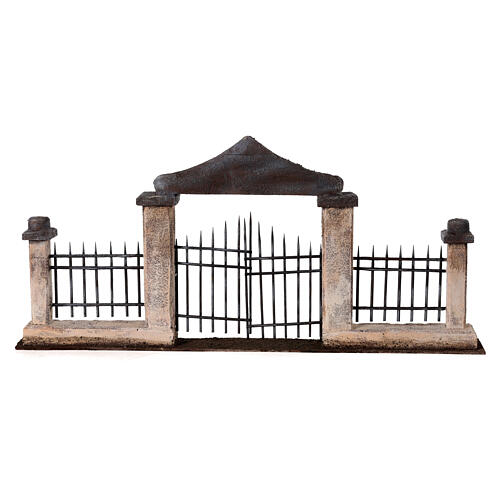 Fixed gate with columns for Nativity Scene with 10 cm characters 6