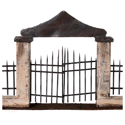Portal fixo com colunas, miniatura para presépio figuras altura média 10 cm 2