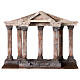 Temple columns on a wood base for Nativity Scene with 10-12 cm characters s1