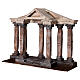 Temple columns on a wood base for Nativity Scene with 10-12 cm characters s2