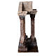 Temple columns on a wood base for Nativity Scene with 10-12 cm characters s4