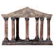 Temple columns on a wood base for Nativity Scene with 10-12 cm characters s5