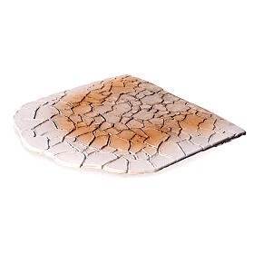 Weiße Platzszene aus Resin im orientalischen Stil 25 × 25 cm – geeignet für 10 cm Krippe