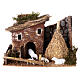 Fienile con pecore presepe 8cm 15x20x15cm s1