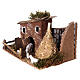 Fienile con pecore presepe 8cm 15x20x15cm s2