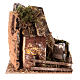 Fienile con pecore presepe 8cm 15x20x15cm s4