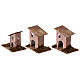 Conjunto 12 casas para presépio com figuras de 12 cm 8x8x5 cm s2