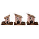 Conjunto 12 casas para presépio com figuras de 12 cm 8x8x5 cm s3