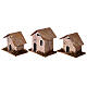 Conjunto 12 casas para presépio com figuras de 12 cm 8x8x5 cm s6