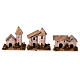 Conjunto 12 casas para presépio com figuras de 12 cm 8x8x5 cm s9
