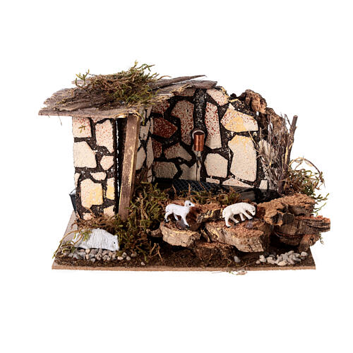 Nativity scene houses 12cm 8x8x5cm 12pc set 11