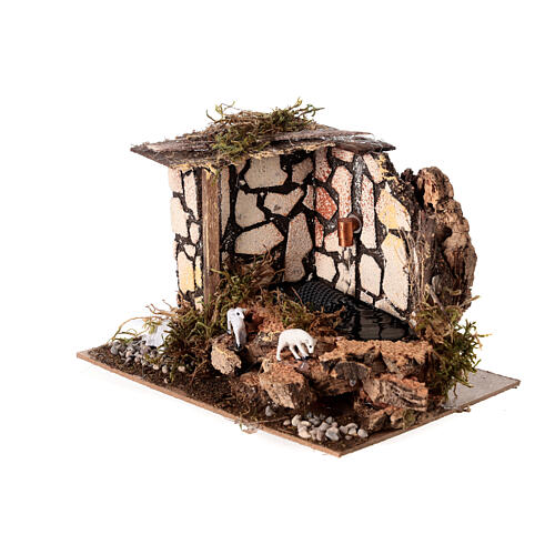 Nativity scene houses 12cm 8x8x5cm 12pc set 12