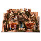 Presepe con Natività luci cascata presepe 10cm 35x60x45cm s7