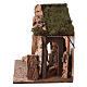 Stable with hayloft and lights for Nativity Scene with 20 cm characters 45x60x35cm cm s8