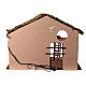 Lighted Stable with hay for nativity scene 20cm 45x60x35cm s9