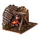 Firecamp with light and pot for Nativity Scene with 10 cm characters 10x15x10 cm s3