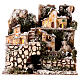 Edificio de varios pisos luces nevado 25x25x20 cm s1