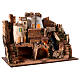 Block of houses waterfall lights 10 cm nativity 45x60x35 cm s3