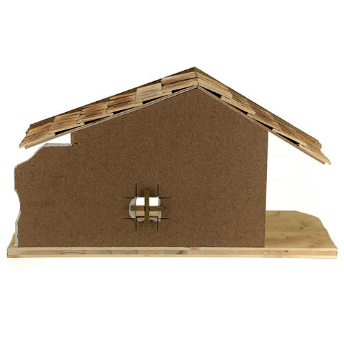 Nordic style nativity stable 12 cm wood 4