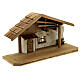 Nordic style nativity stable 12 cm wood s3