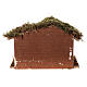 Open stable classic style earth 20x30x15 for nativity scenes 10-12 cm s4