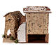 Haus mit Bogentreppe Holzfiguren 4-5cm, 15x20x15 cm s4