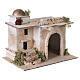 Casa con arco scalinata legno statuine 4-5cm 15x20x15 s6