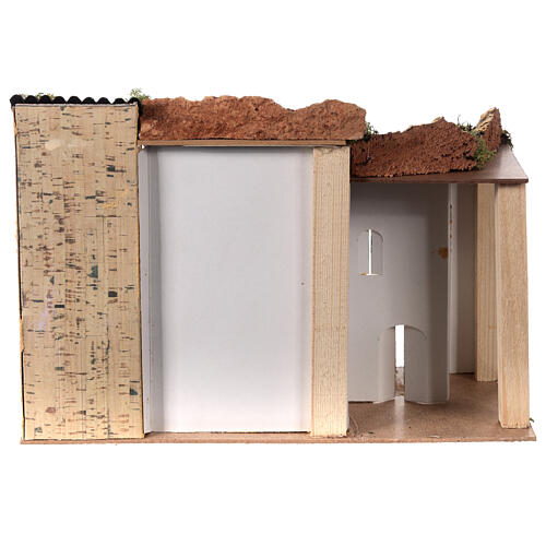 Ferme avec escalier et balcon 20x30x20 cm pour santons de 5 cm 4