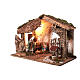 Nativity stable with lights and well for 16 cm Nativity Scene 30x50x25 cm s3