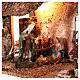 Cabane Nativité 16 cm éclairée avec puits 30x50x25 cm s2