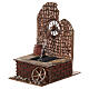 Fountain with wheel, net and pump, for Nativity Scene with 10 cm characters 20x10x15 cm s2