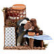 Venditore di vino movimento presepe 8 cm 15x15x10 cm s1