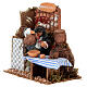 Venditore di vino movimento presepe 8 cm 15x15x10 cm s2