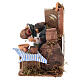 Venditore di vino movimento presepe 8 cm 15x15x10 cm s3