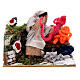 Wool seller animated nativity 8 cm 15x15x10 cm s1