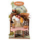 Venditrice di miele movimento presepe 8 cm 15x15x10 cm s1