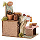 Venditrice di miele movimento presepe 8 cm 15x15x10 cm s3