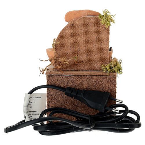 Vendedora de mel movimento 15x15x10 cm para presépio com figuras de 8 cm 4