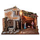 Farmhouse with Nativity stable and fountain for Nativity Scene of 16 cm characters 30x45x30 cm s1