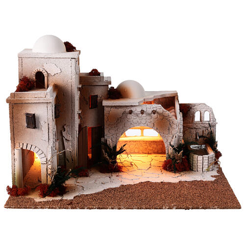 Décor arabe avec fontaine pour crèche de 12 cm 10