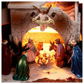 Presepe arabo con fontana presepe Moranduzzo 12 cm